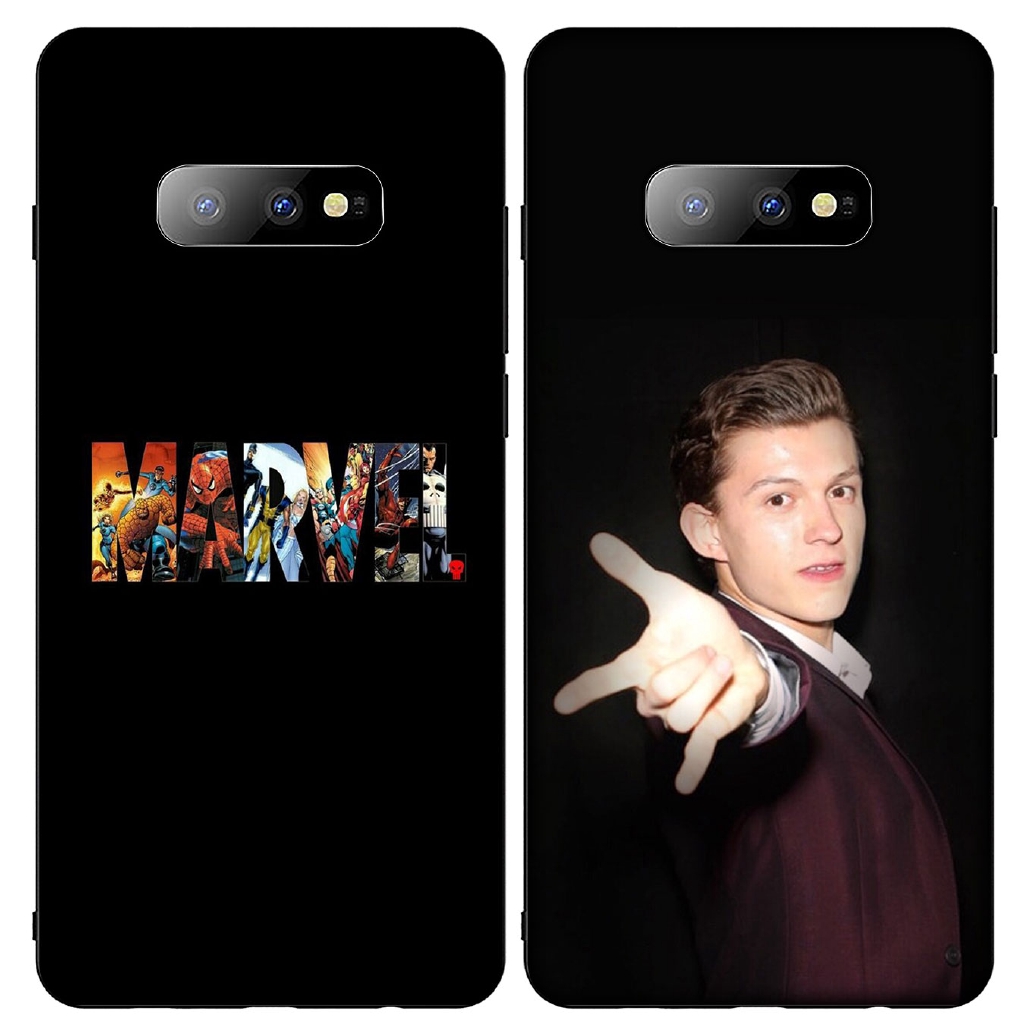 Ốp Điện Thoại Mềm Hình Marvel Spiderman Tom Holland Cho Samsung Galaxy Note 10 Lite 9 J6 J4 Prime Plus 2018