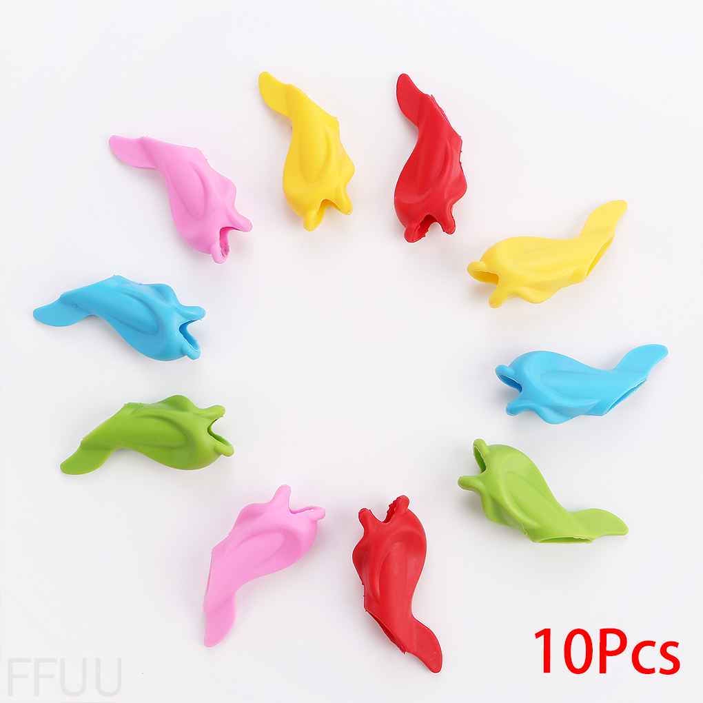 Set 10 dụng cụ cầm bút hình cá heo FF86