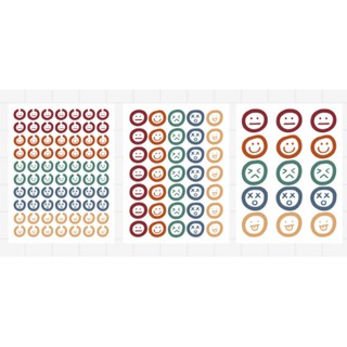 Phụ kiện trang trí: Set sticker "Emotion"/ Hình dán