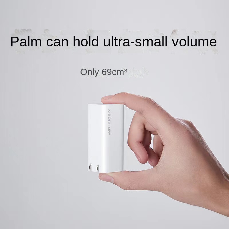 Đế Sạc Xiaomi GaN 65W 1A1C Với Dây Cáp Kép 5A  Cho Mi 11 10 9 8