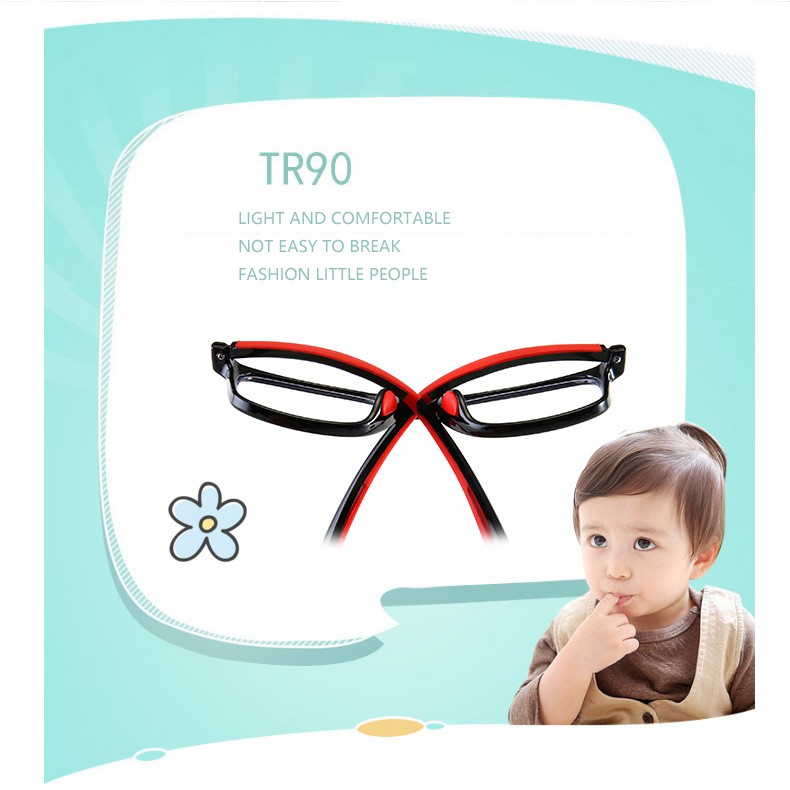 Gọng kính cận siêu dẻo chống tia UV, chống ánh sáng xanh gọng dẻo cho trẻ em từ 6 đến 10 tuổi