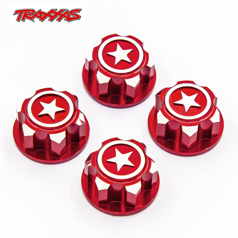 4 Đai Ốc Lục Giác 17mm Bằng Nhôm Chống Trượt Cho Xe Điều Khiển Từ Xa 1/8 Traxxas X-Maxx Summit E-Revo ARRMA Buggy