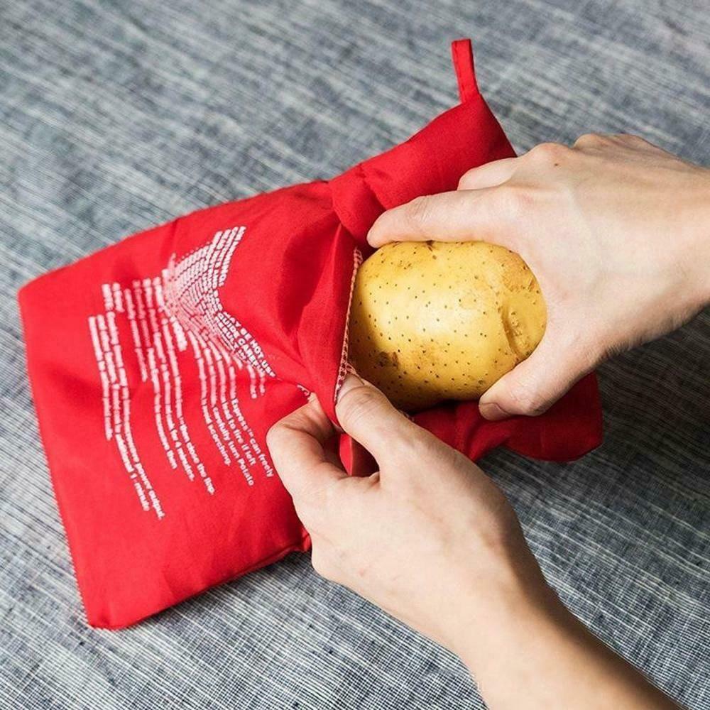 Túi Nấu Khoai Tây Nướng Có Thể Giặt Lại Tiện Dụng Cho Nhà Bếp