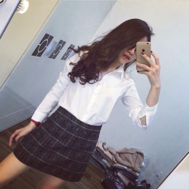 Áo caro sơ mi nam nữ Flannel cao cấp, áo somi trắng nữ hot trend hiện nay