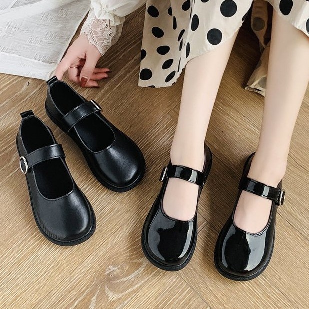 Giày tất đơn giản cho bé mùa hè, dép khóa một hình, giày miệng nông đầu tròn nữ hàn quốc | BigBuy360 - bigbuy360.vn