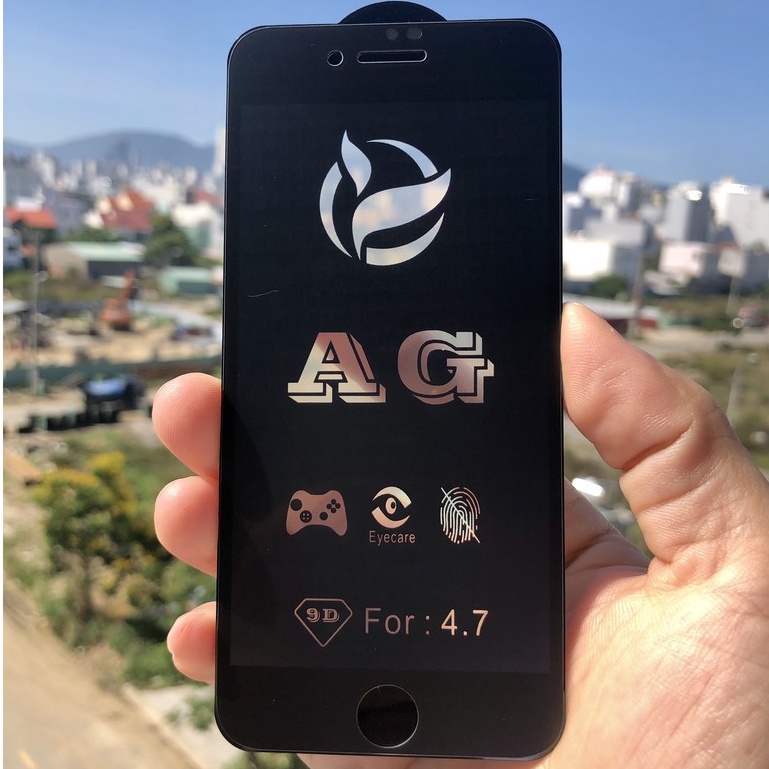 Kính cường lực chống vân tay AG, cường lực iPhone 6/6s,7/8/SE2020, 7Plus, X/XSmax, 11/11Promax, 12mini/12/12promax, IP13
