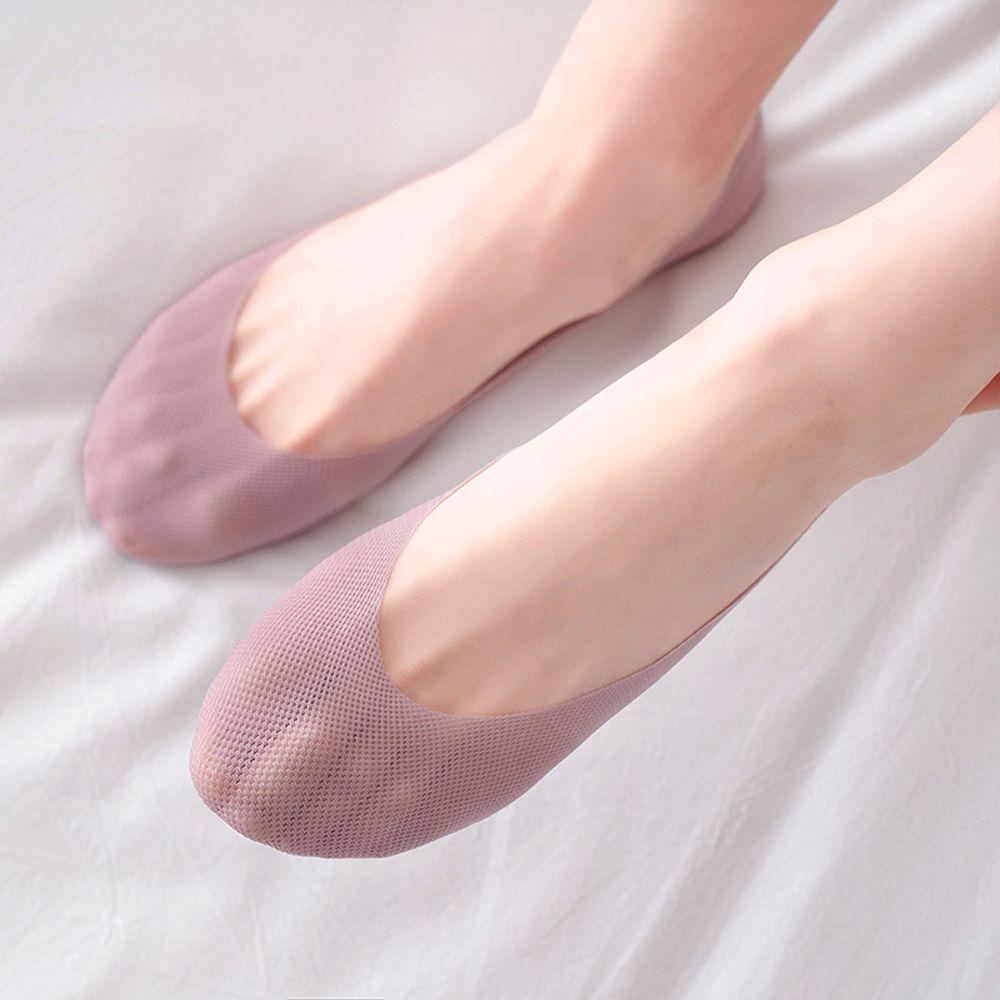 AROMA Vớ Thuyền Bằng Lụa Thoáng Khí Thoải Mái Màu Sắc Đơn Giản Cho Nữ