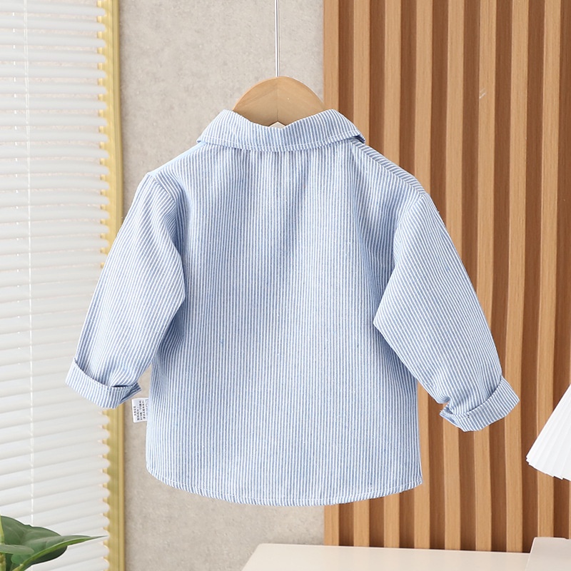 Áo Sơ Mi Tay Dài Thời Trang Cho Bé Trai 1-6 Tuổi