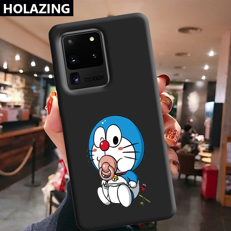 Samsung Galaxy S20 Ultra Samsung Note 20 Ultra 10 Plus 9 S10 5G Plus S9 S20 FE Candy Color Phone Cases vỏ điện thoại Doraemon Soft Silicone Cover