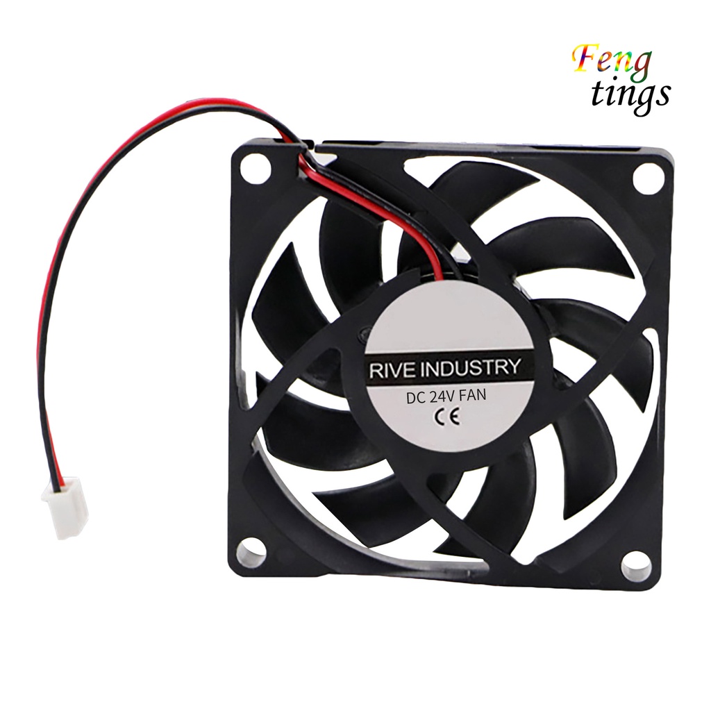 Quạt tản nhiệt DC 5V 12V 24V 7cm DC7015 không ồn tiện dụng cho gia đình