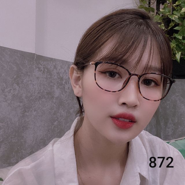 Gọng kính cận nữ nhựa mảnh càng kim loại 872 | BigBuy360 - bigbuy360.vn