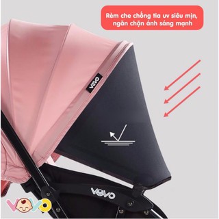Xe đẩy Vovo 2 chiều gấp gọn