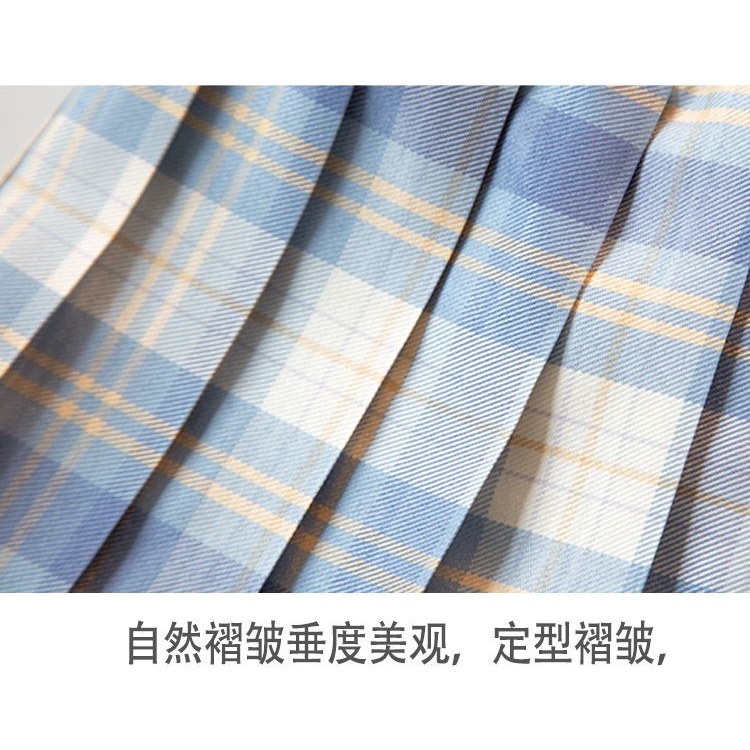 Chân Váy Đồng Phục Xếp Ly Sọc Ca Rô Thời Trang Mùa Thu Xinh Xắn Cho Bé Gái