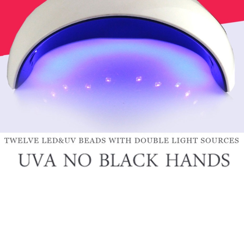 Đèn UV 36W Hong Khô Sơn Móng Tay Gel Có Cổng Sạc USB Dùng Trong Nhà Và Salon