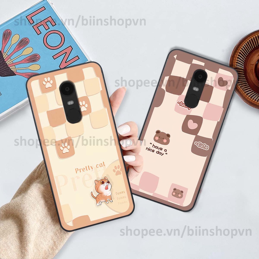 Ốp Xiaomi Redmi Note 4/ Note 4x / Redmi 5 Plus caro trái tim nhiều màu sắc, đầy cá tính, khẳng định phong cách