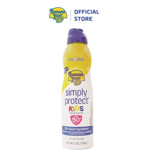 Chai Xịt Chống Nắng Banana Boat SIMPLY PROTECT KIDS SPF50 170G
