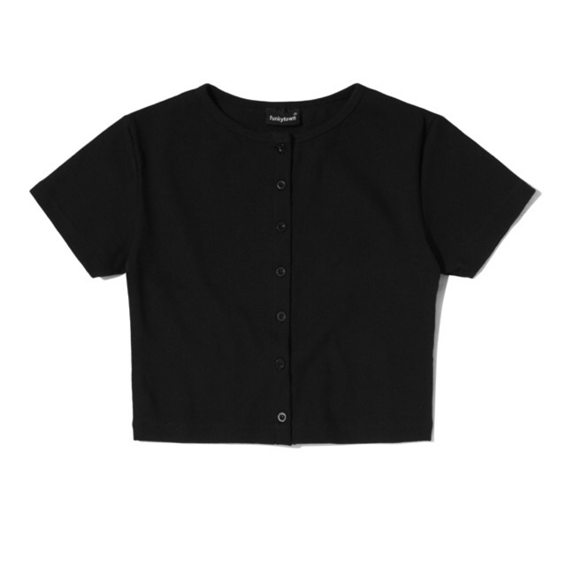 ÁO THUN BUTTON CROPTOP