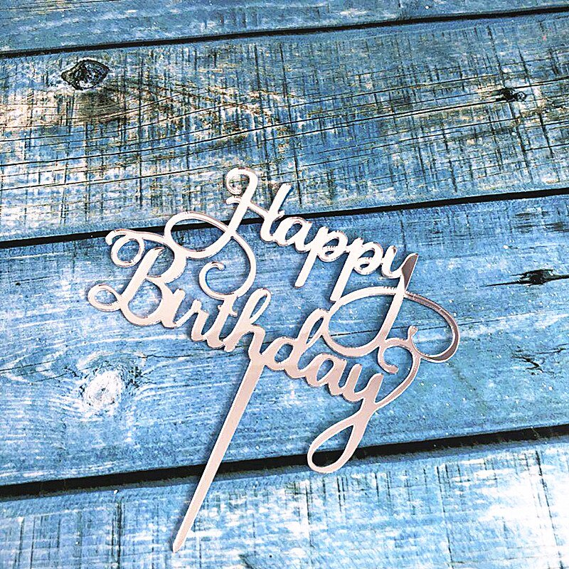 Phụ Kiện Nhựa acrylic Trang Trí Bánh Kem Sinh Nhật Cho Bé