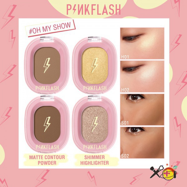 Pinkflash (Hàng Mới Về) Phấn Bắt Sáng Tạo Khối Trang Điểm Tự Nhiên Mềm Mịn | BigBuy360 - bigbuy360.vn