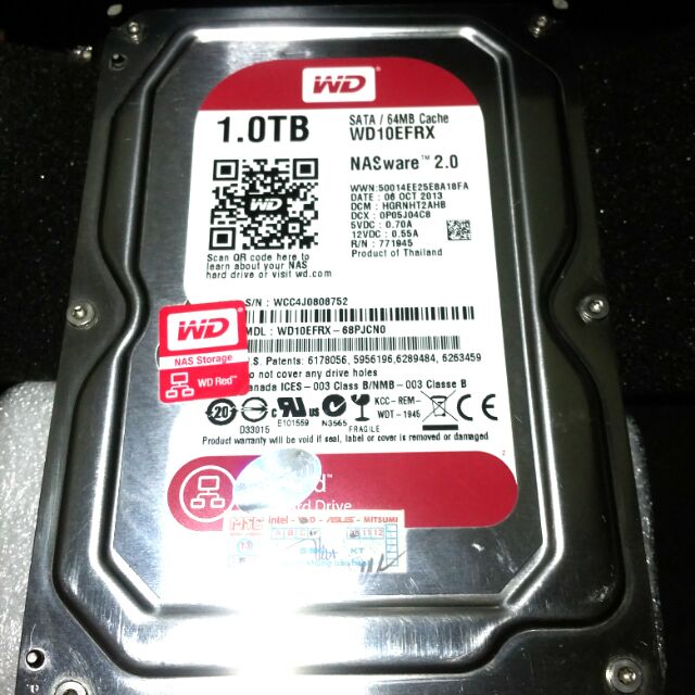 HDD 1Tb WD Red 64Mb cache cũ