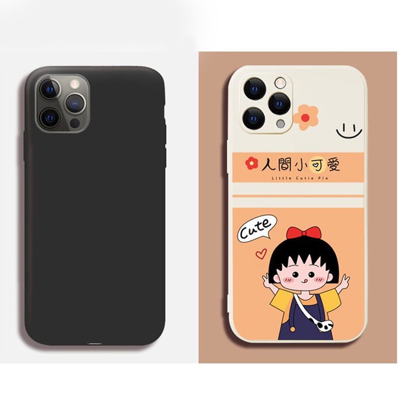 Ốp Lưng Iphone Cạnh Vuông Maruko BVC Iphone5/5s/6/6plus/6s/6splus/7/7plus/8/8plus/x/xr/xs/11/12/pro/max/plus/promax