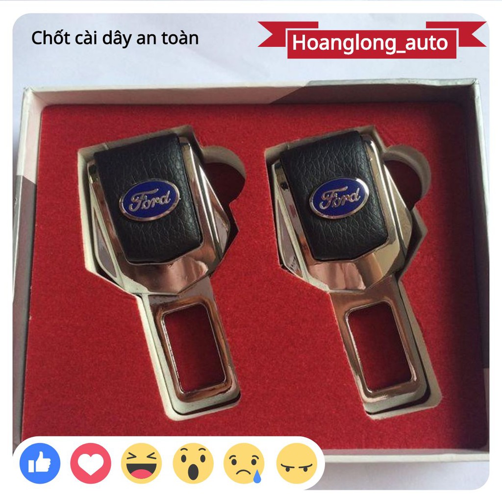 Bộ 2 Chiếc Chốt Cài Dây An Toàn Logo Ford ngắt chuông cao cấp.. by Hoanglong_auto