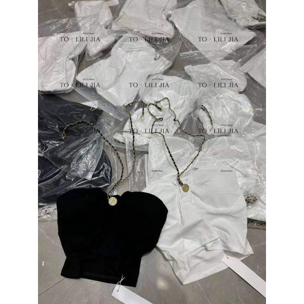 Áo quây ngực dây xích cổ hàng QC