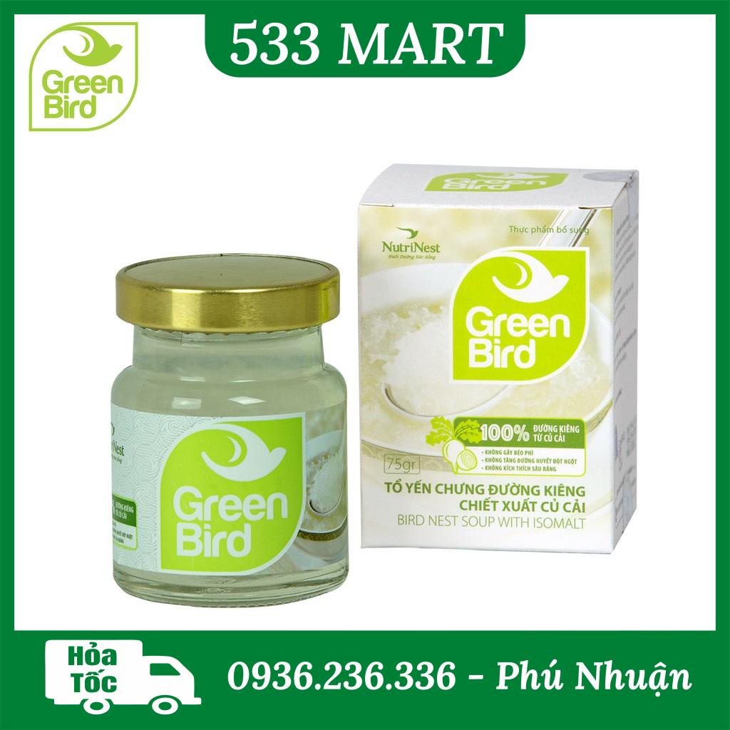 [HŨ LẺ] Nước Yến Sào Chưng Đường Kiêng Củ Cải Green Bird NUTRINEST hũ 72g
