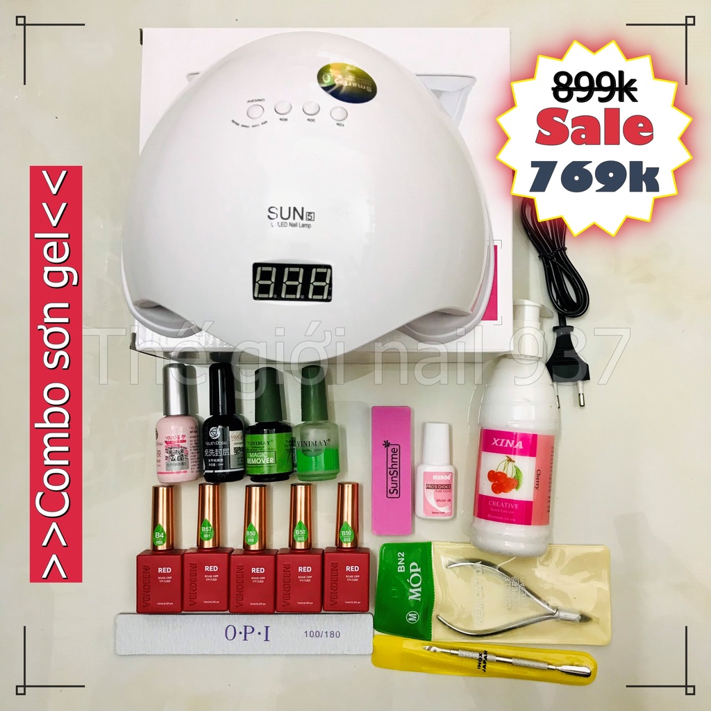 Combo đồ làm nail cơ bản 769k - (Combo làm sơn gel tại nhà) - TGN937