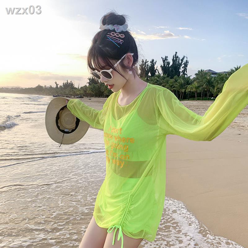 Áo tắm nữ ba mảnh che bụng nhìn gầy và bảo thủ ngực nhỏ kiểu dáng thơm Hàn Quốc