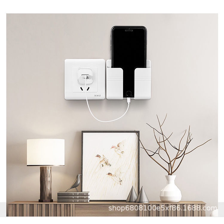 Kệ để điện thoại dán tường Elliver làm giá treo để đỡ điện thoại điều khiển khi sạc _KDT