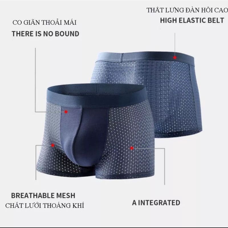 Quần Nót Nam Thông Hơi Cao Cấp ,Quần Xịt Đùi Nam Boxer Lưới Thoáng mát đẹp [ 1 CÁI QUẦN SỊP ]
