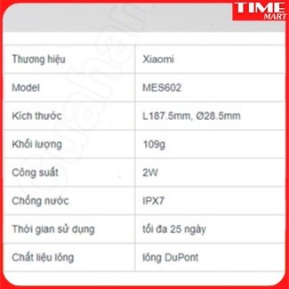 Bàn chải điện Xiaomi Mijia T300 - Bàn chải đánh răng pin sạc kháng nước ipx7 bảo vệ nướu [TIME_MART siêu thị tiện ích gi