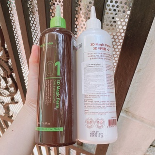 Cặp thuốc uốn tóc đa năng uốn thần kỳ 3d magic perm sophia platinum 500ml*2
