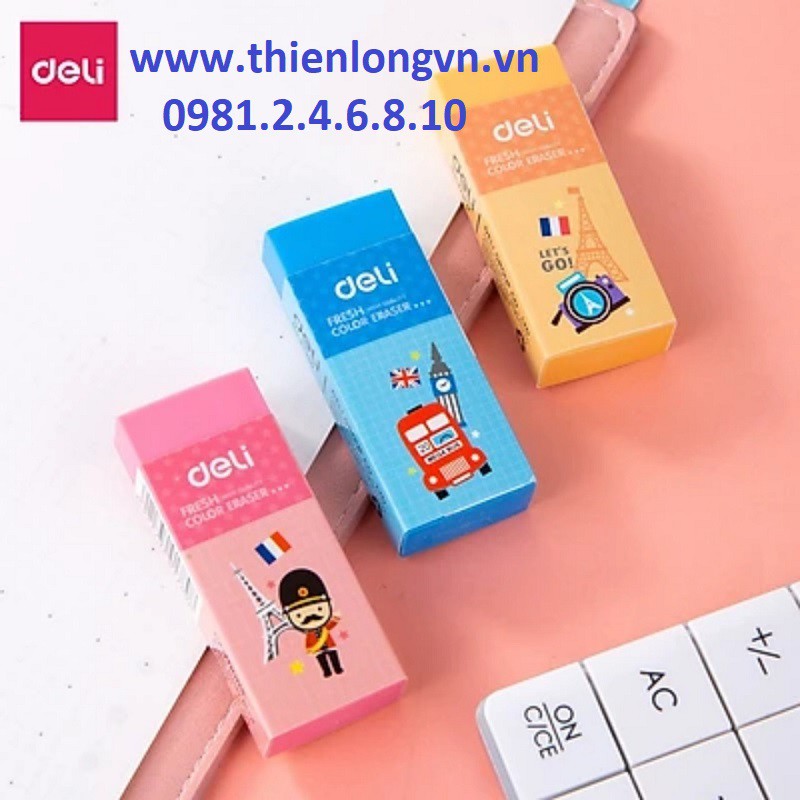 Gôm tẩy màu Deli 27950