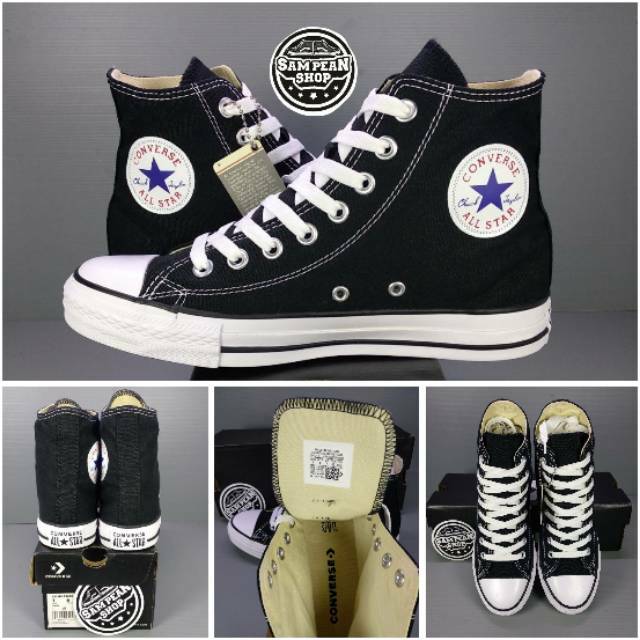 Giày thể thao converse chính hãng cổ điển màu trắng đen