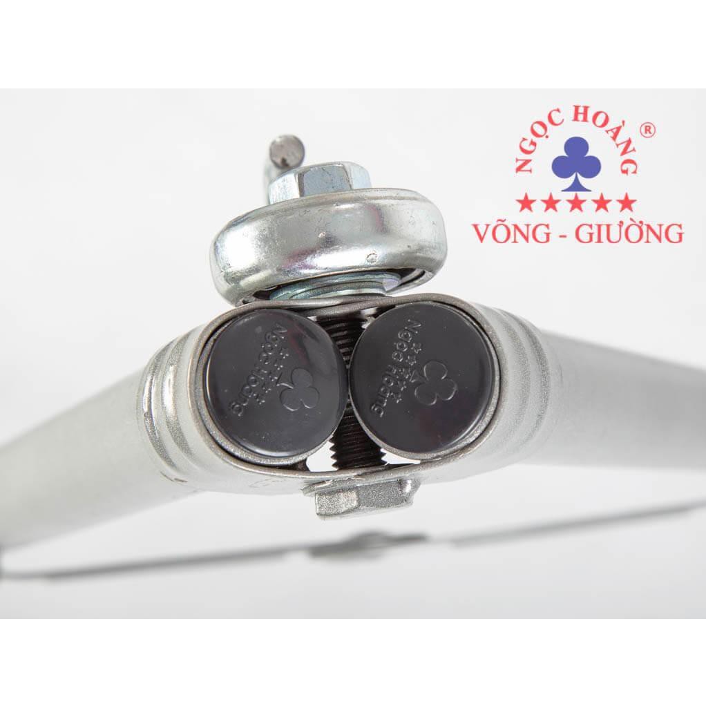 Combo khung võng Ngọc Hoàng thép sơn tĩnh điện Thuyền Rồng + lưới võng Ngọc Hoàng cán thép 2 lớp cỡ đại cao cấp