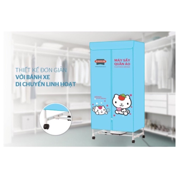 Tủ sấy quần áo Sunhouse SHD2702 chính hãng,tiện lợi, bảo hành 1 năm