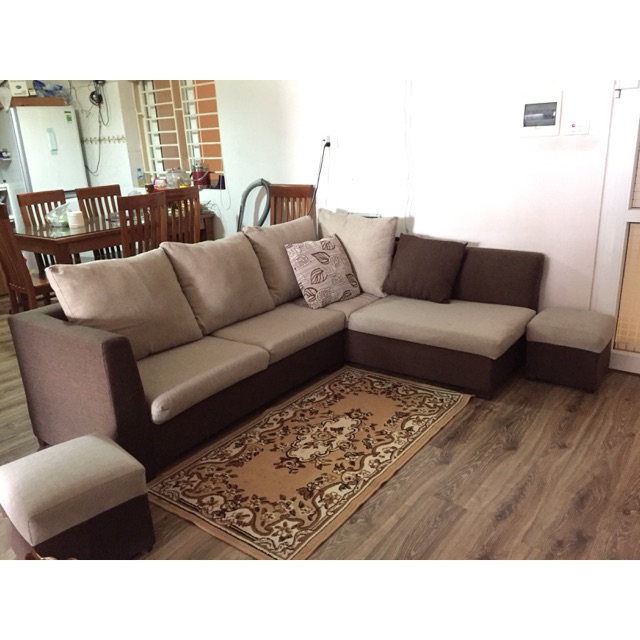 Thanh lý bộ sofa góc L đặt 28tr pass 6tr