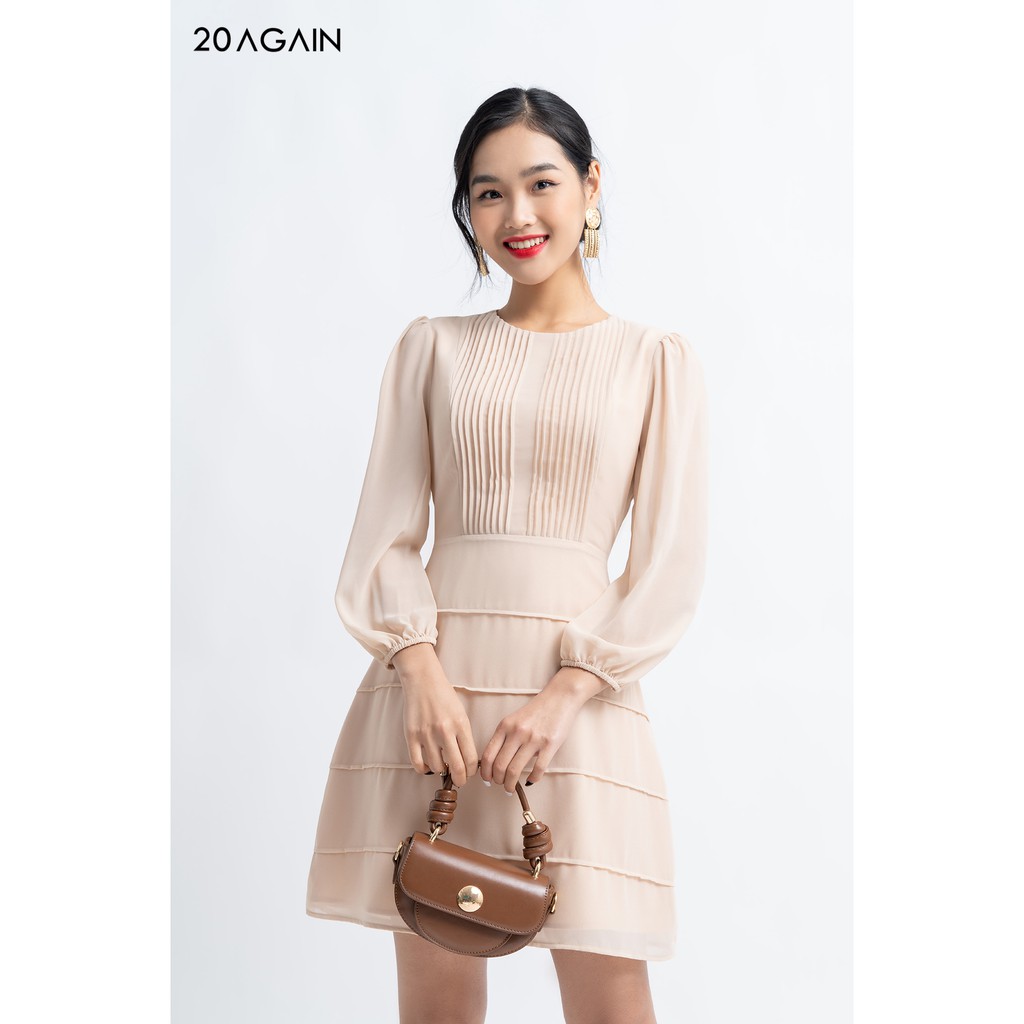 [Mã WABRWA15 giảm 15% đơn 300K] Đầm Xếp Ly Thân Trước DEA0880 20AGAIN | BigBuy360 - bigbuy360.vn
