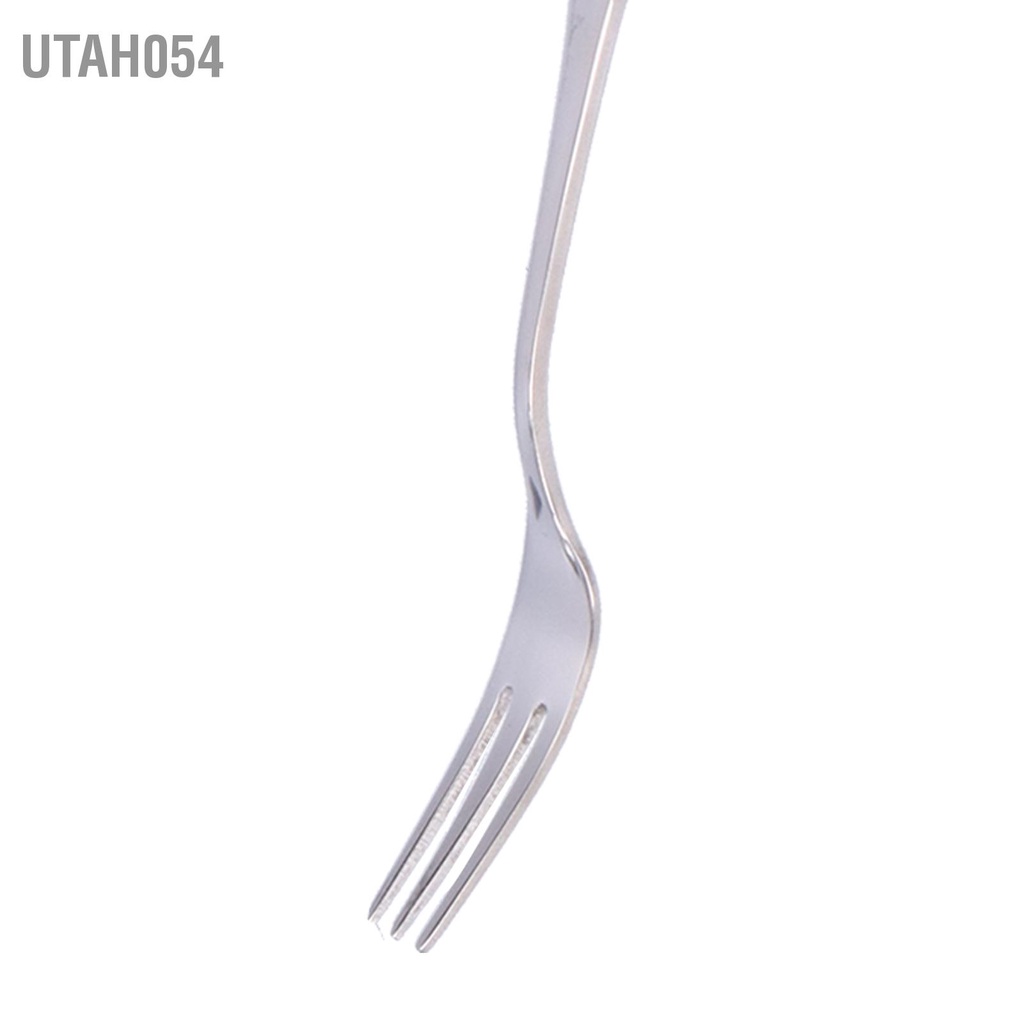 Utah054 5 cái Kẽm Hợp kim Bộ đồ ăn Gương đánh bóng Muỗng Nĩa Hình thiên nga phẳng