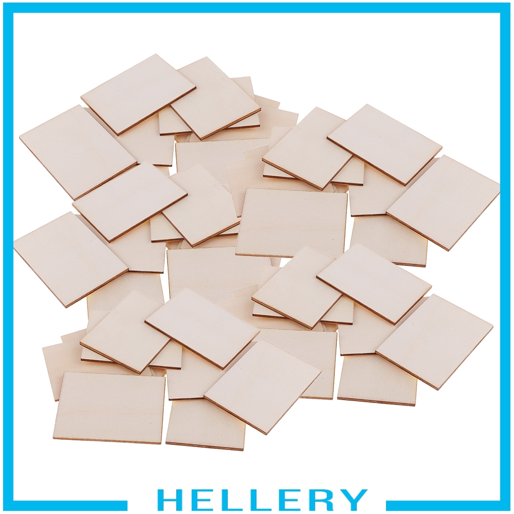 Set 100 Tấm Lót Ly Bằng Gỗ Hình Vuông / Chữ Nhật / Chữ Nhật DIY