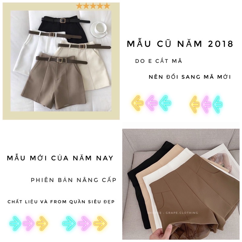 Quần Đùi Vải Nữ, Quần Short Đùi Vải Cạp Cao hàng Quảng Châu