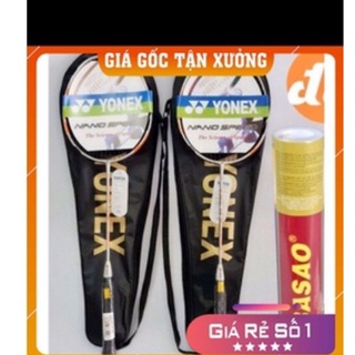 Combo 2 vợt cầu lông yonex tặng kèm 1 hộp cầu 12 trái + 1 cầu đá