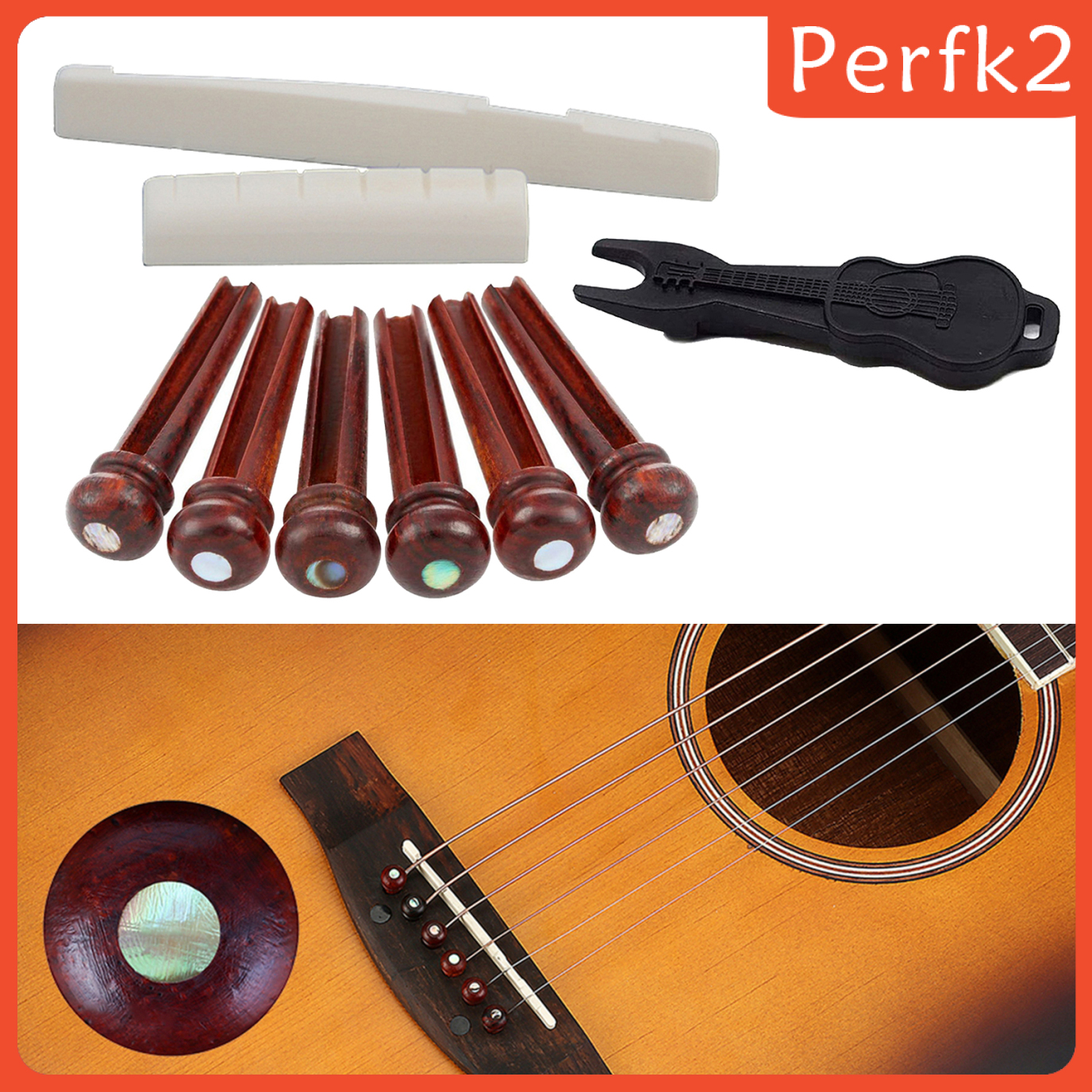 (Hàng Mới Về) Set 6 Dụng Cụ Tháo Lắp Chốt Ngựa Đàn Guitar Chuyên Dụng