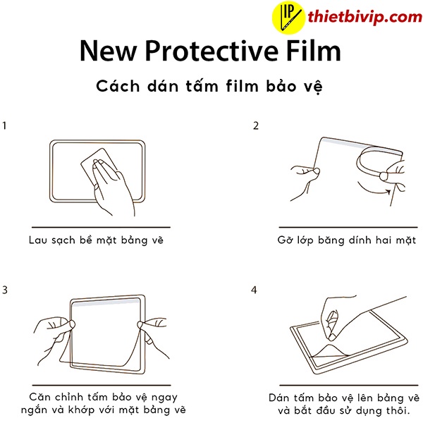MIẾNG DÁN BẢO VỆ MẶT BẢNG VẼ XP-PEN DECO PRO SMALL / MEDIUM PROTECTOR FILM AC79