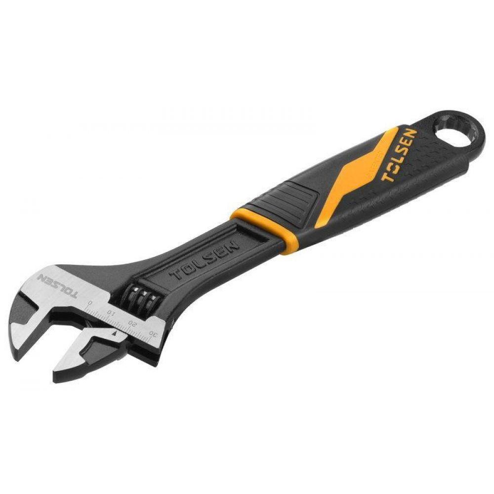Mỏ lết công nghệp đa năng cán nhựa đen thép crv tolsen 15308/ 15309/ 15310