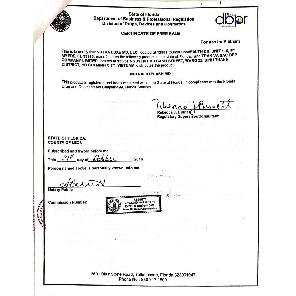 Serum mọc dài mi Nutraluxe Lash Md của Mỹ