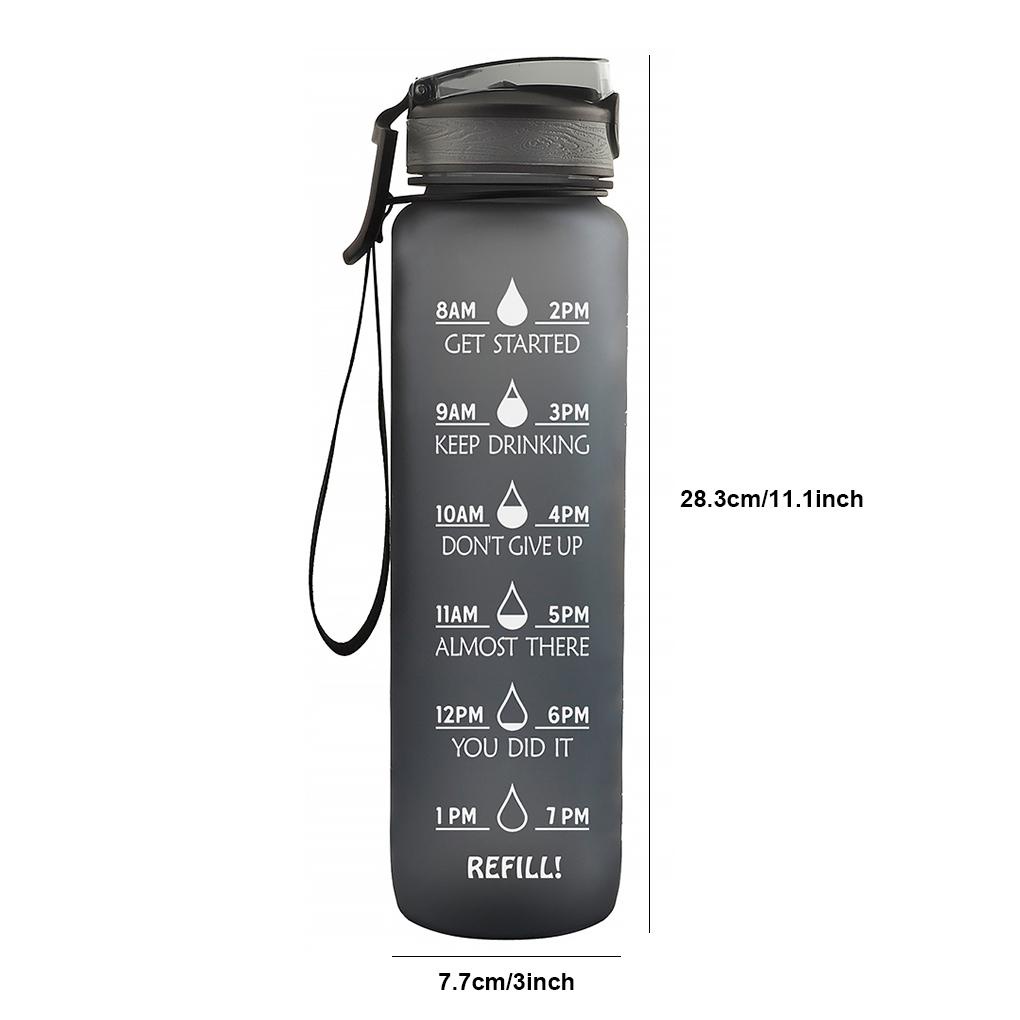 Bình Nước Thể Thao Bằng Silicone Chống Rò Rỉ Kèm Ống Hút Có Thể Tái Sử Dụng Cho Người Lớn