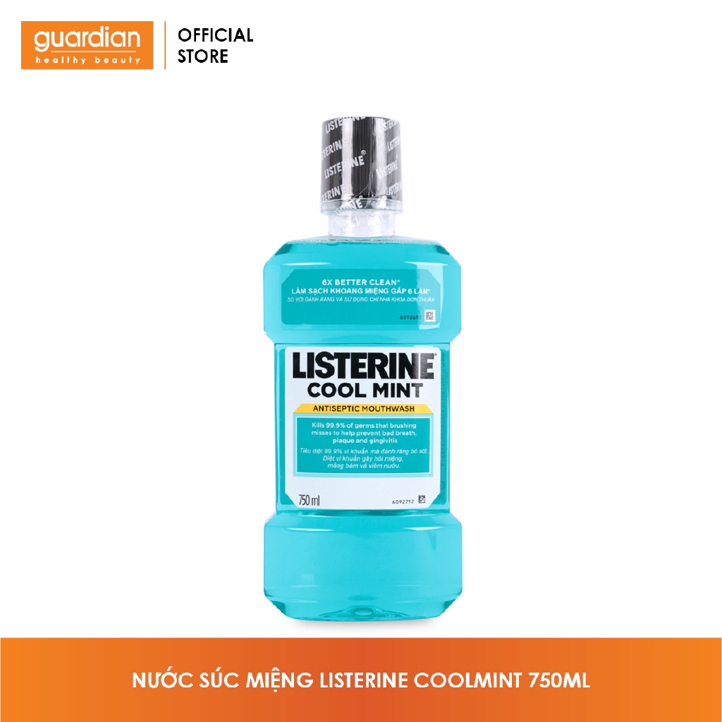Nước súc miệng Listerine Bạc hà the mát 750ml
